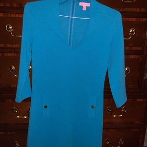 Lilly Pulitzer Charlene Shift Dress Ariel Blue